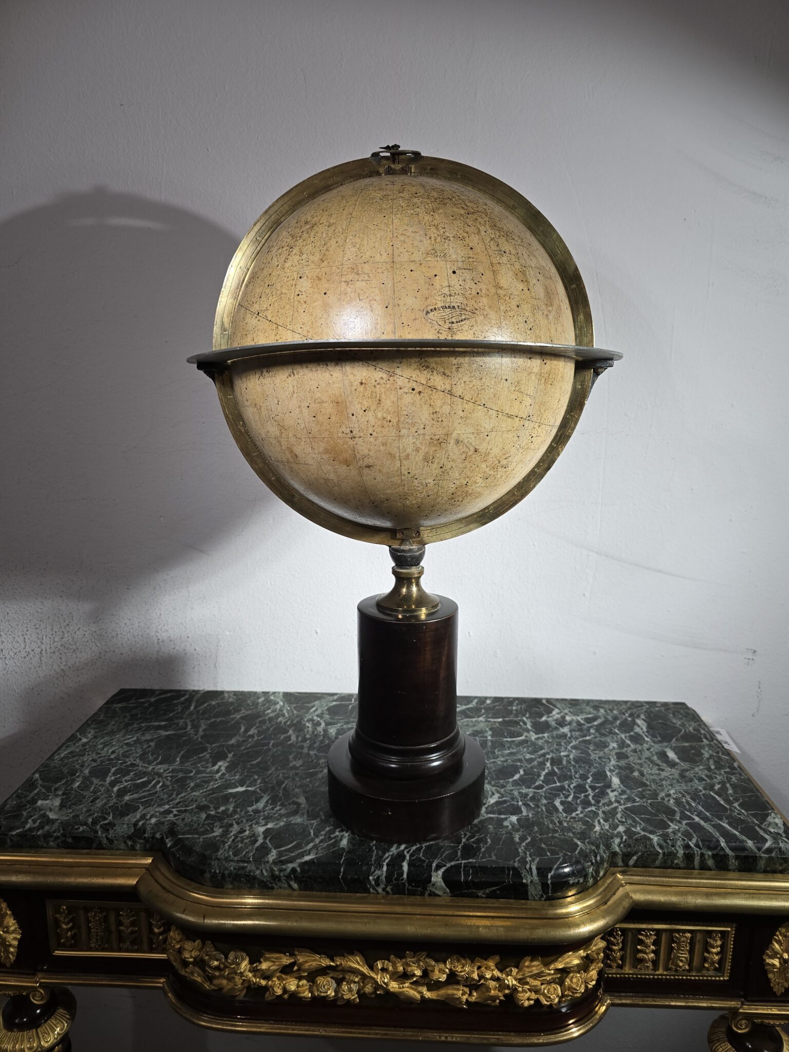 19th Century Celestial Globe By Charles Dien, Signed And Dedicated To Ma Bouvard